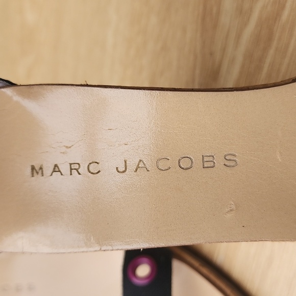 Marc Jacobs Multicolored Grommet Cork Sandal Heels Size 6 - Picture 10 of 13